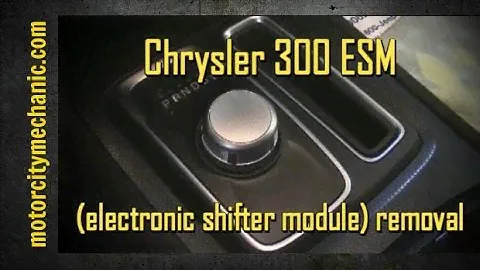 2015 Chrysler 300 ESM (electronic shift module) removal