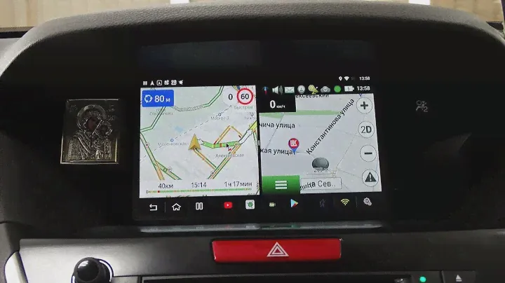 Acura MDX. Андроид 7.1.2 + вывод изображения на потолочный монитор