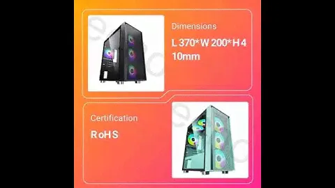 Tecnomall High Quality Oem Case Argb Strip Tempered Glass Micro Atx Desktop Computer Pc Gaming