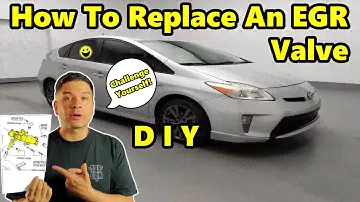 How To Replace An EGR Valve On A 2010 - 2015 Toyota Prius DTC P0401 (Time-lapse)