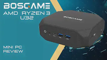 BOSGAME Mini PC AMD Ryzen 3 3200U (up to 3.5Ghz), 8GB DDR4, 256GB NVMe, 2x HDMI, WiFi 5, BT 4.2 $129