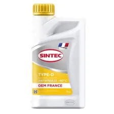 Охлаждающая жидкость Sintec антифриз OEM France Type-D 1кг желтый -40 6145013