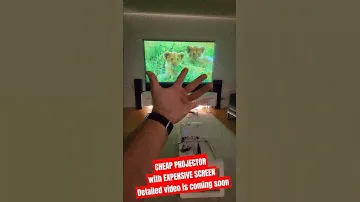 Cheap Projector with Expensive Screen ? #how #gaming #projector #tv #cinema #tutorial #guide #howto