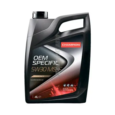 Моторное масло CHAMPION OEM SPECIFIC MS-F 5W-30, 4+1л, синтетическое