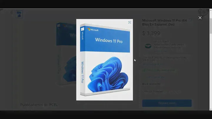 Microsoft Windows 11 Pro 64 Bits en Español, DVD OEM