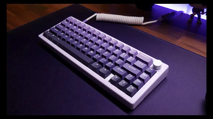 MOD GMK67-65% keyboard. XVX Womier Gradient Purple Keycaps, THOCKY BUDGET BUILD