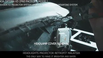 KIA Optima K5 2012 Headlight BI-LED Projector system conversion kit.