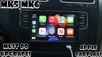 The BEST Head Unit Upgrade With Apple CarPlay For A MK5|MK6 VW! RCD 330!