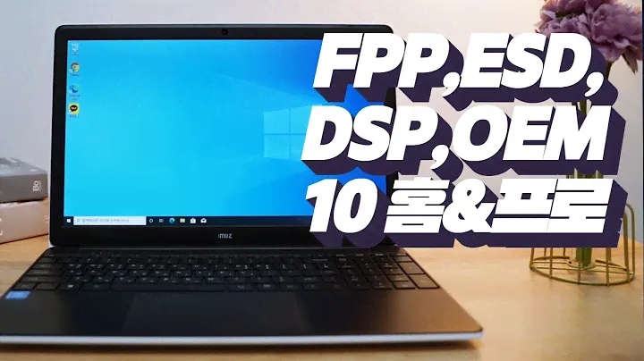 윈도우10 정품인증 FPP ESD DSP OEM 차이점과 윈도우 홈&프로 구매 후 비교.