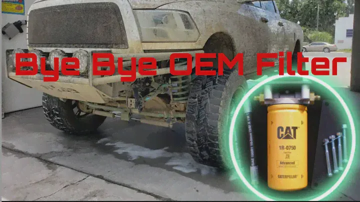 2012 Dodge ram 6.7 Cat fuel filter upgrade! Part 1 (OEM fuel filter delete)