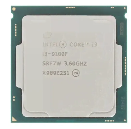 Процессор Intel Core i3-9100F, 3.6ГГц, (Turbo 4.2ГГц), 4-ядерный, L3 6МБ, LGA1151v2, OEM-0