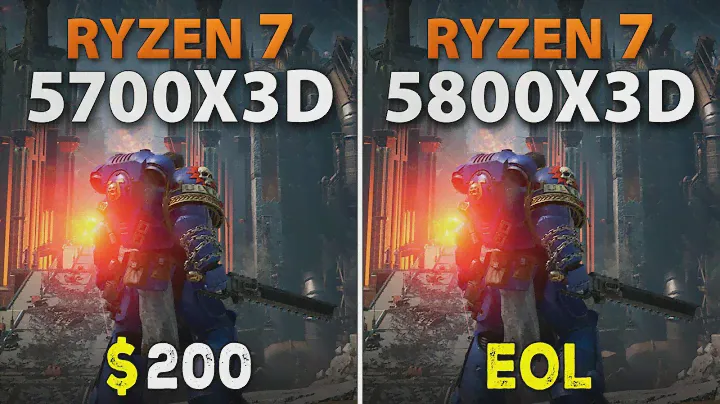 Ryzen 7 5700X3D vs Ryzen 7 5800X3D // Test in 9 Games
