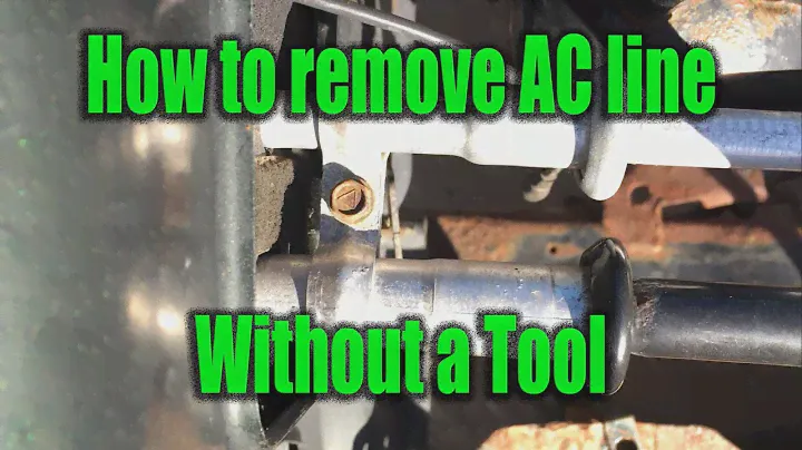 How to remove a Garter Spring Lock AC Line Connector without  tool using a hose clamp