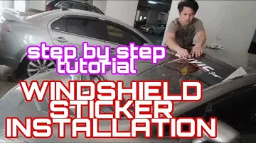DIY PAANO MAGDIKIT NG WINDSHIELD STICKER Sa HONDA CIVIC STEP BY STEP