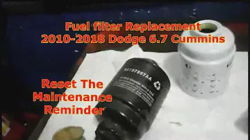 Fuel Filter Replacement 2010-2018 Dodge Ram 6.7 L Cummins