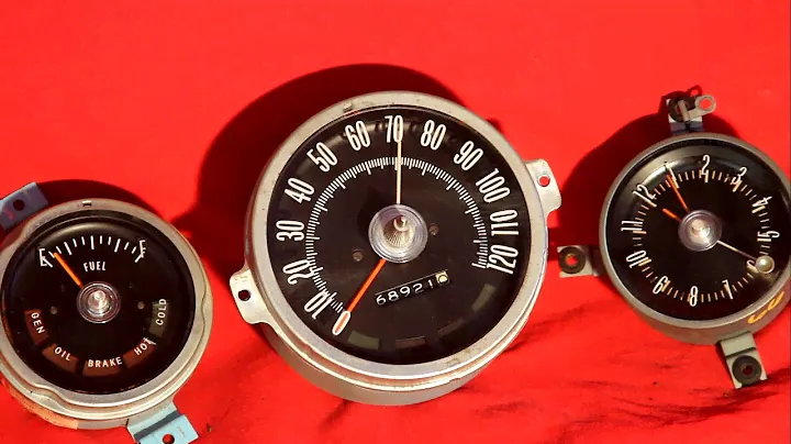 1966 Oldsmobile Ninety Eight 98 Speedometer Speedo Alert, Clock, & Gas Gauge