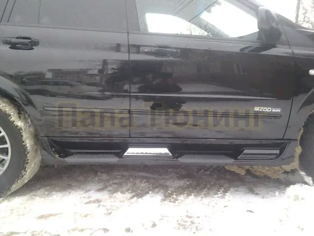 Пороги интегрированные "OEM-Tuning" для SsangYong Kyron 2007-2020. Артикул CNT15-KA-005