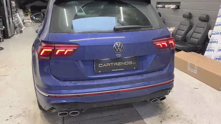 2022 Volkswagen Tiguan R retrofitted with Original Swivel type trailer hitch