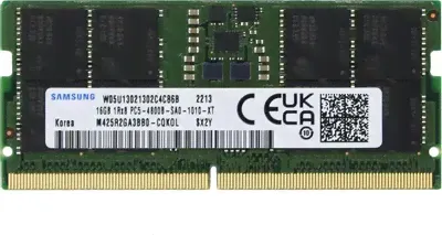 Память DDR5 16GB 4800MHz Samsung OEM PC5-38400 CL40 SO-DIMM 288-pin 1.1В dual rank OEM M425R2GA3BB0-CQK