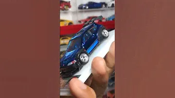 Honda Civic EG custom hot wheels blue chrome carbon decal widebody