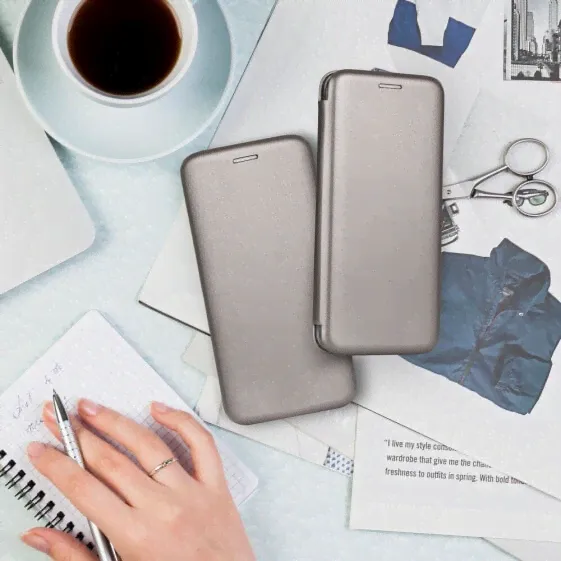 OEM Kabura Book Elegance do Xiaomi Redmi 10c stalowy-0