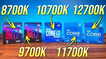 Comparing 5 Generations of Intel i7 Processors! 12700K vs 11700K vs 10700K vs 9700K vs 8700K