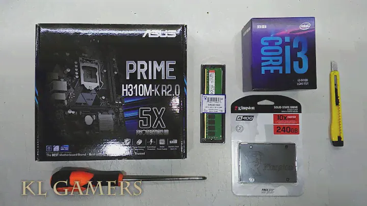 intel Core i3 9100 ASUS PRIME H310M-K R2.0 Kingston A400 240GB FUTURA N5000 Office Desktop Build
