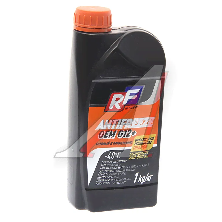 Антифриз оранжевый -40C 1кг OEM G12+ RUSEF