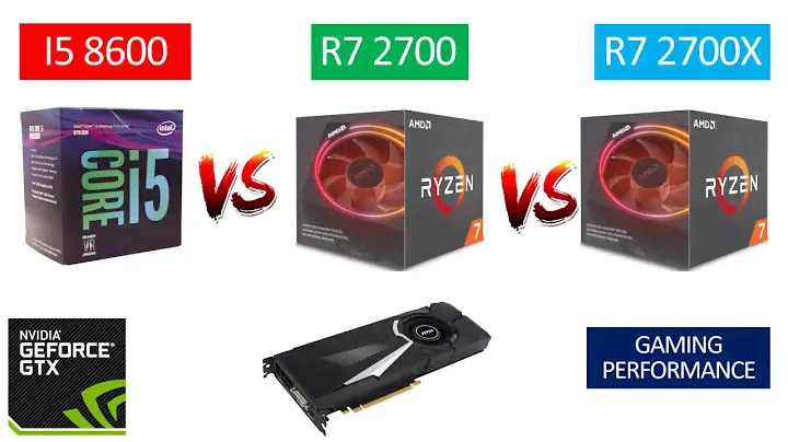 I5 8600 vs Ryzen 7 2700 vs Ryzen 7 2700X - GTX 1080 8GB - Benchmarks Comparison