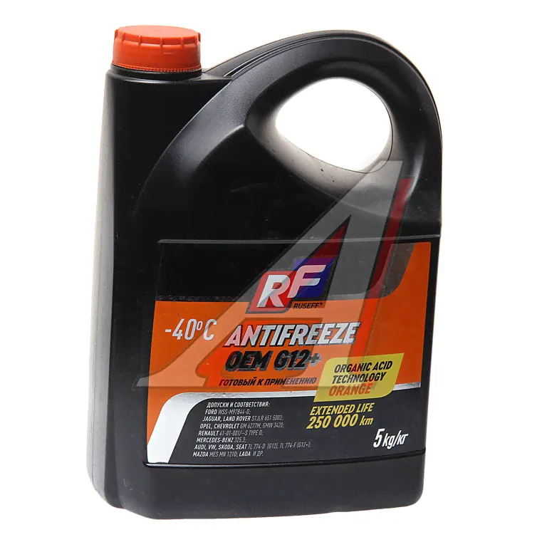 Антифриз оранжевый -40C 5кг OEM G12+ RUSEF