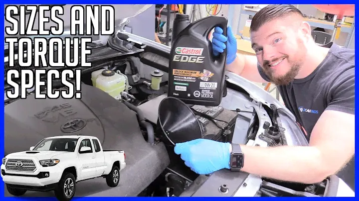 How to Change Oil and Filter Toyota Tacoma V6 3.5L 2016-2023 | EASY!