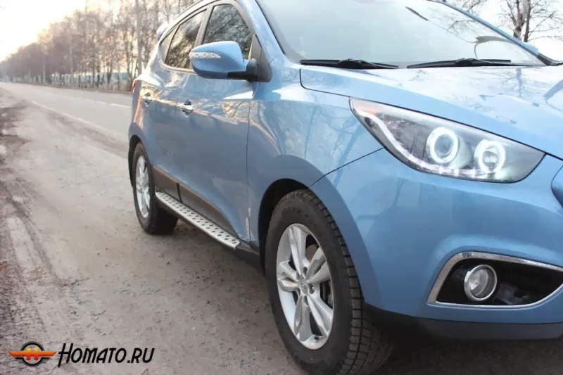 Пороги OEM bmw style для HYUNDAI ix35 "10-/"14-