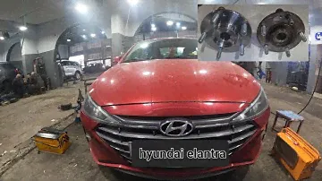 how to change front wheel hub bearing hyundai elantra 2020 #suspensionsystem #hyundai #elantra