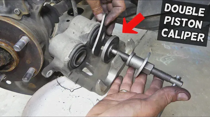 HOW TO COMPRESS DUAL PISTON CALIPER WITH A SINGLE PISTON TOOL