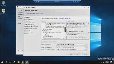Installing SQL Server 2019