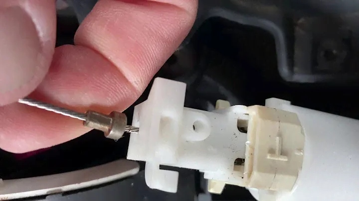 Showing how to disconnect " shift interlock cable" 2005 Dodge Magnum R/T