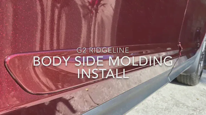 G2 Honda RIDGELINE Body Side Molding Install
