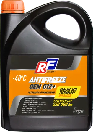 17236N RUSEFF Антифриз ANTIFREEZE OEM G12+ 40 (5кг)