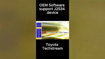 The OEM-Specific Software Supports J2534 Passthru Devices