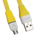 OEM USB LED кабель передачи данных Zetton Flat разъем Micro USB плоский желтый