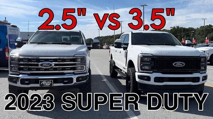 2023 Ford F-250 Lariat 2.5” vs 3.5” Leveled on 37s Comparison