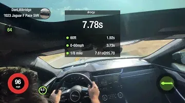 Jaguar F Pace SVR 0-130mph (VAP stage 3)