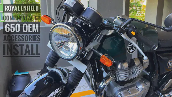 RE Континенталь GT 650 | Британский гоночный зеленый | Установка OEM-аксессуаров