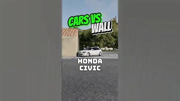 Honda Civic vs The Wall - BeamNG.drive