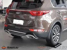 Декоративная накладка заднего бампера OEM Tuning для Kia Sportage 2016
