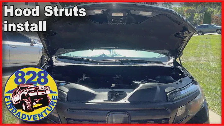 Honda Ridgeline Hood Strut install, it's so easy