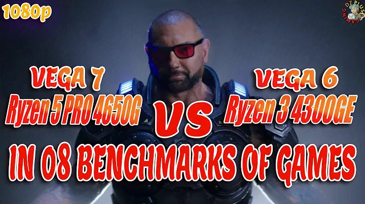 RYZEN 5 PRO 4650G VS RYZEN 3 4300GE🤔IN 08 BENCHMARKS OF GAMES