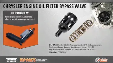 Highlighted Part: Engine Oil Filter Bypass Valve for Select Chrysler, Dodge, Jeep & Ram Models