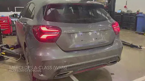 Mercedes A-Class (W176) How to remove rear bumper