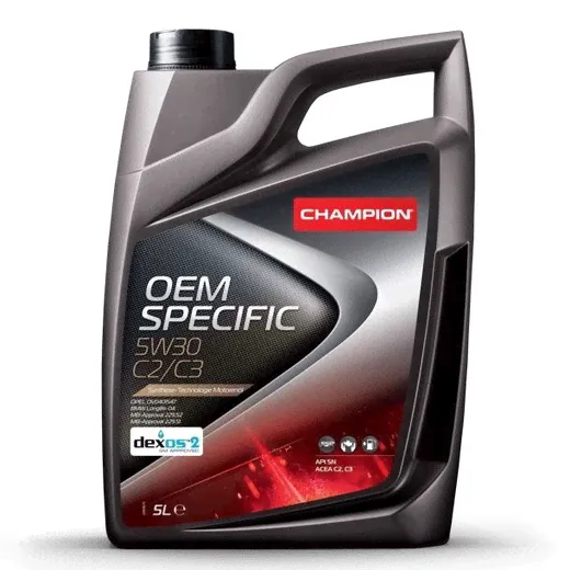 Моторное масло 8238437 CHAMPION OEM SPECIFIC 5W30 C2/C3 п/э кан 5л-0